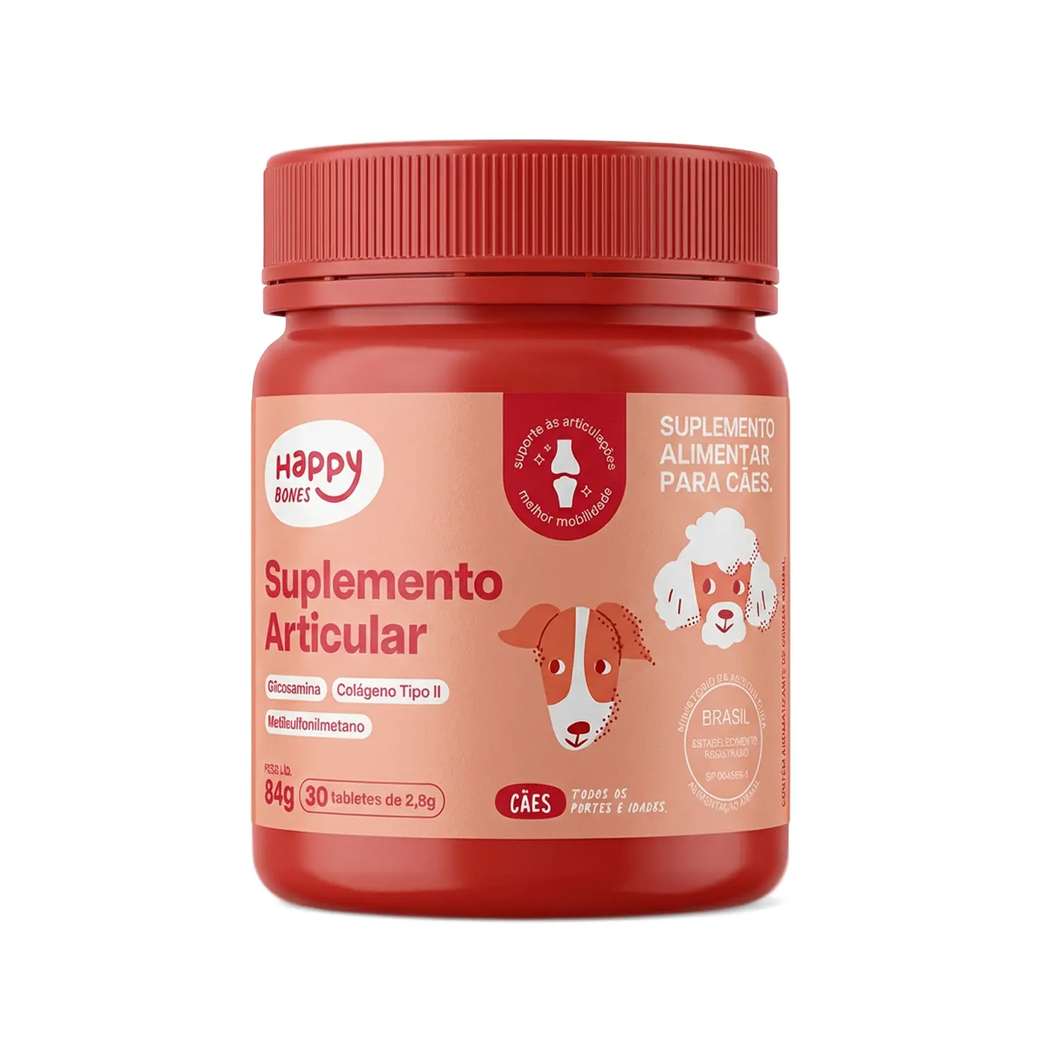 Suplemento Happy Bones Articular para Caes Happy Med